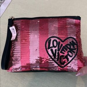 Victoria's Secret Pink Sequin Wristlet